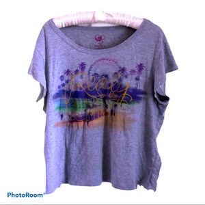 Surfer Coastal Core Juniors XXL‎ Ready for Summer Cotton Blend Crop Top